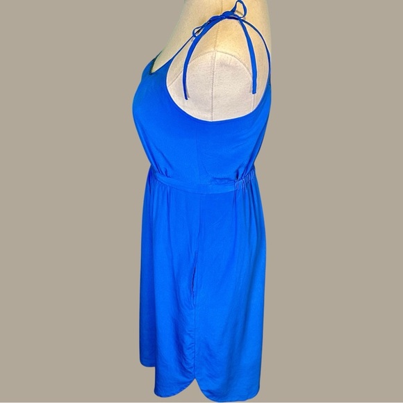 Madewell ‘Skyway 100% Silk Tie-Strap Cami Dress’ in Royal Blue Size 0 - Picture 8 of 15